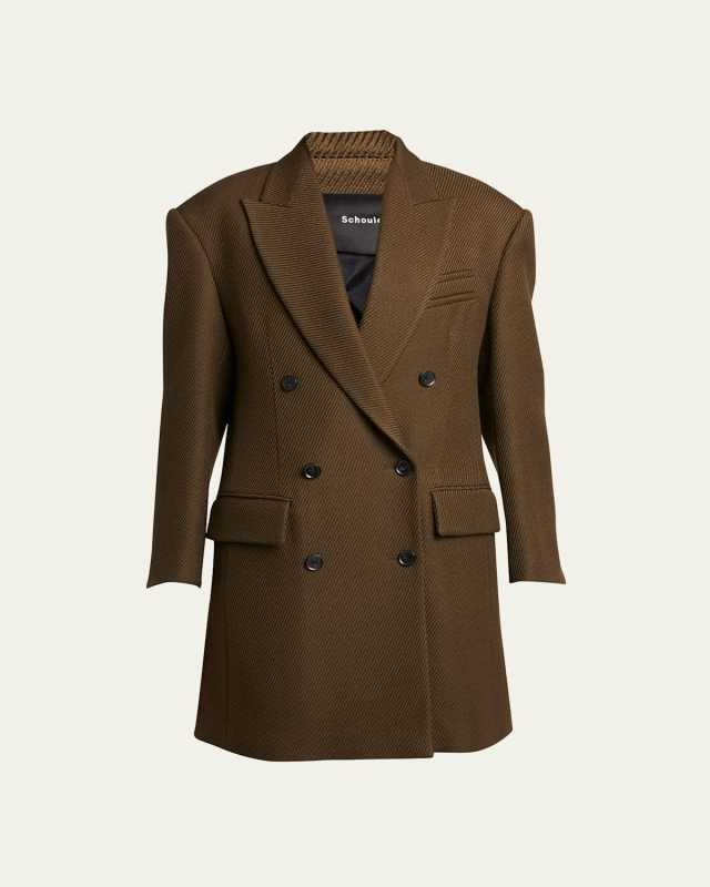 Henri Double-Breasted Wool Coat