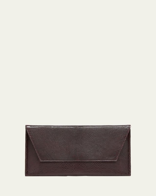 Belena Metallic Lizard Clutch Bag