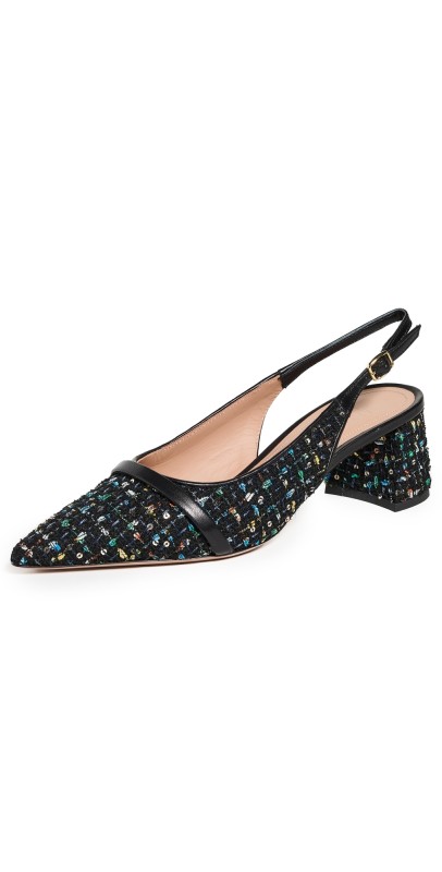Malone Souliers Jovi Heels 45mm Black/Black