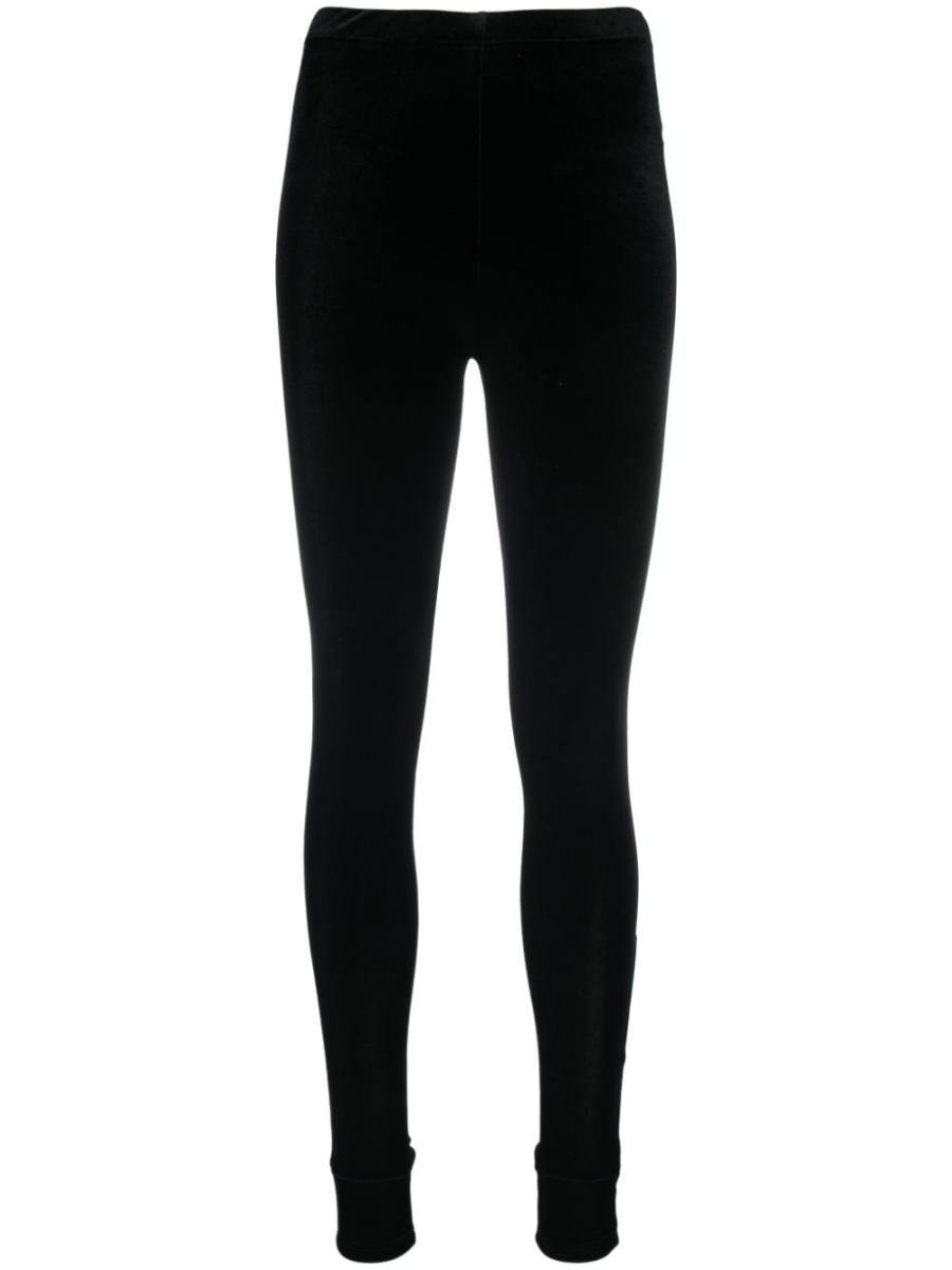 pierced high-waisted leggings