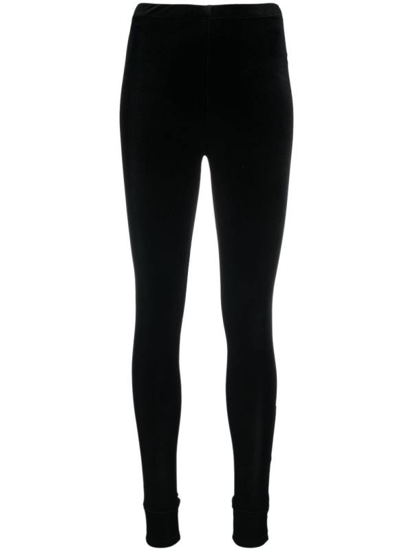 pierced high-waisted leggings