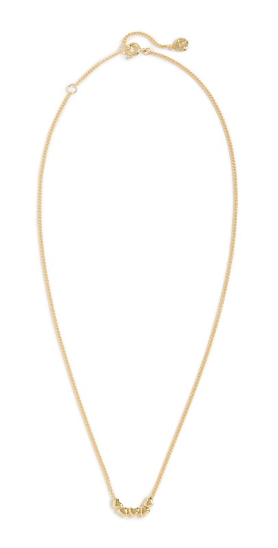 Gorjana Lou Heart Necklace Gold