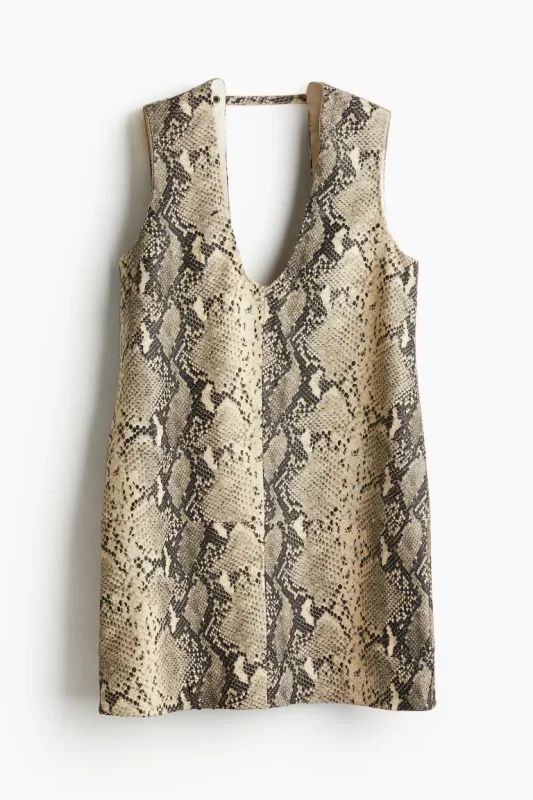 H&M Leather Mini Dress