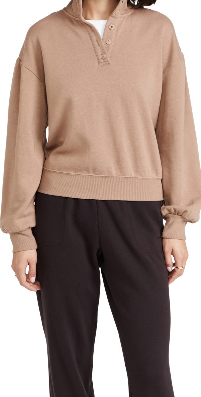 Z Supply Henley Pullover Portobello