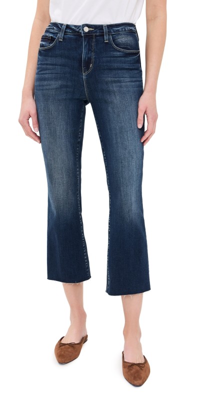 L'AGENCE Kendra Crop Flare Jeans Columbia