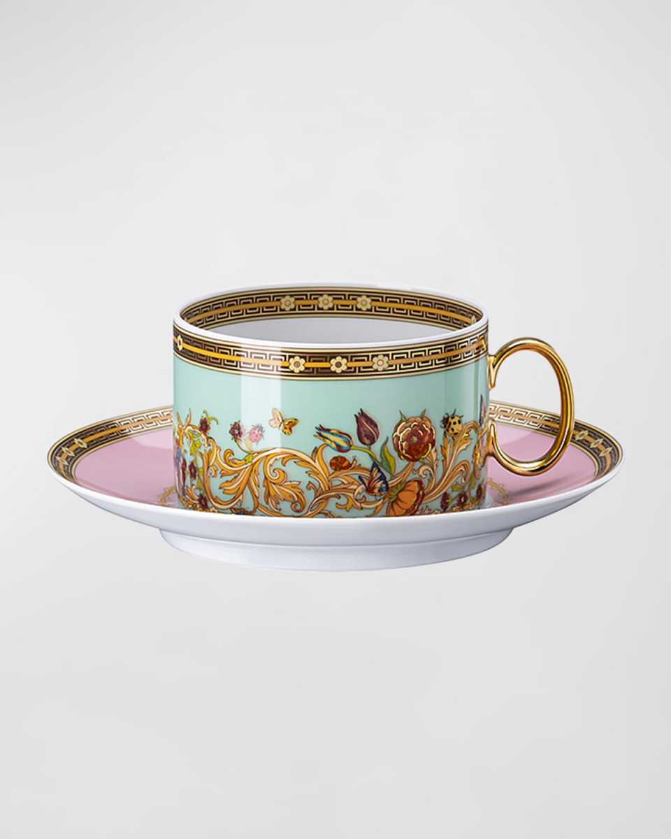 Butterfly Garden Modern Teacup & Saucer Set