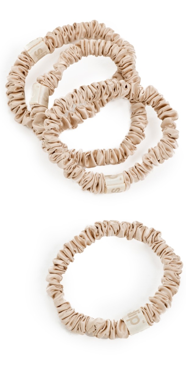 Slip Skinny Scrunchies Set of 4 Blond