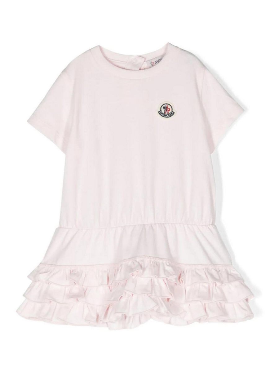 Moncler Jr Robe Au Genou - Noir