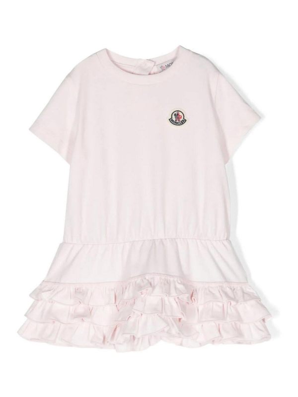 Moncler Jr Robe Au Genou - Noir