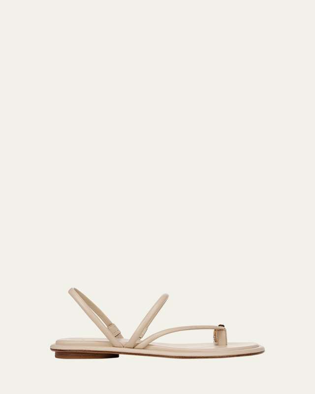 Lucila Tubular Toe-Ring Flat Sandals