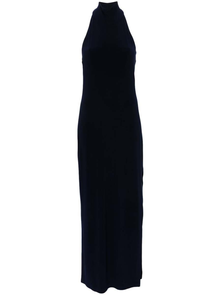 halterneck maxi dress