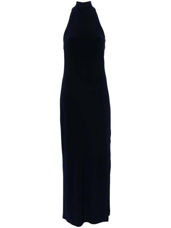 halterneck maxi dress