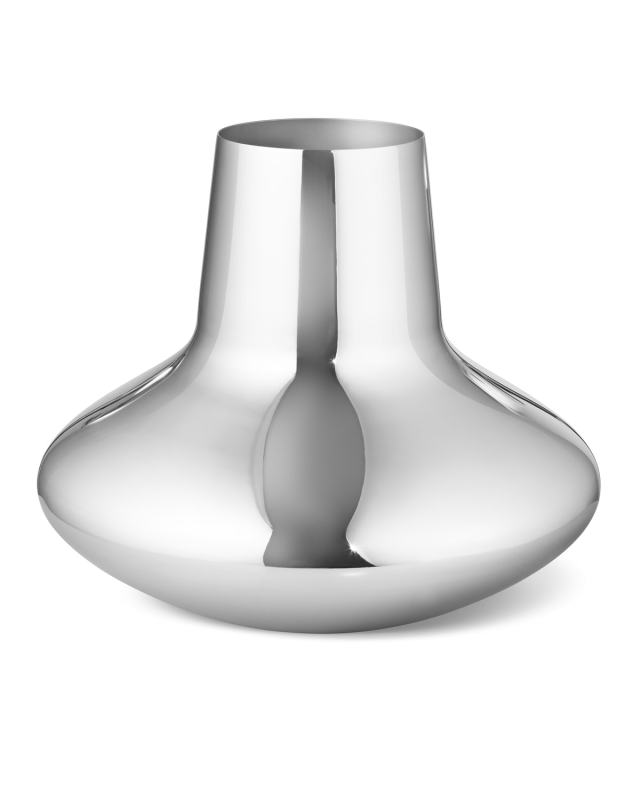 Stainless Steel Vase, 10.6"T
