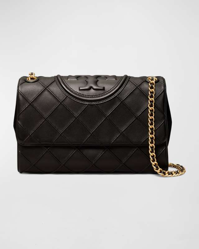 Fleming Woven Lambskin Convertible Shoulder Bag