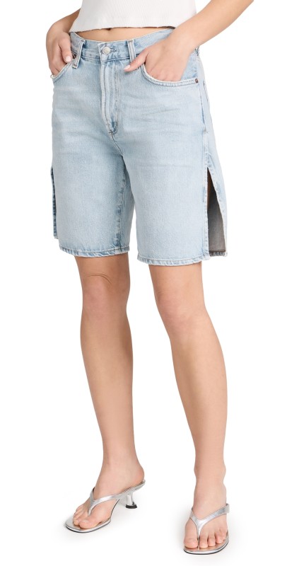 AGOLDE Vida High Rise Relaxed Straight Shorts Fragment
