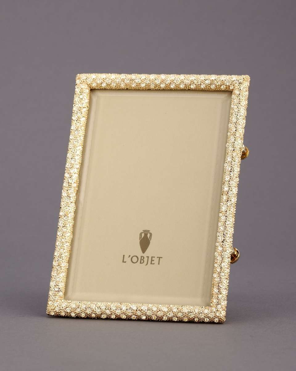 Pave Gold 4" x 6" Picture Frame