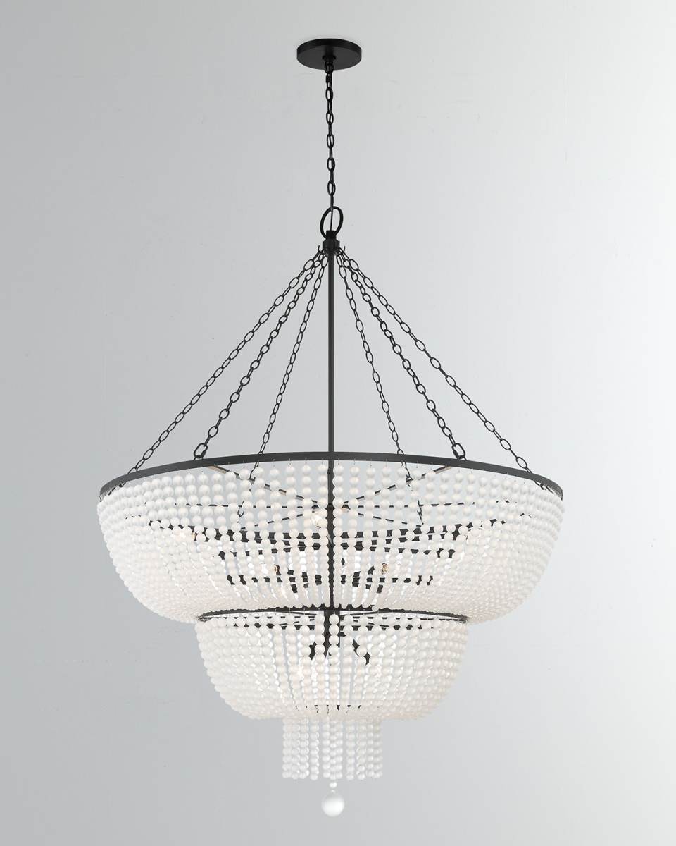 Rylee 15-Light Antiqued Gold Chandelier