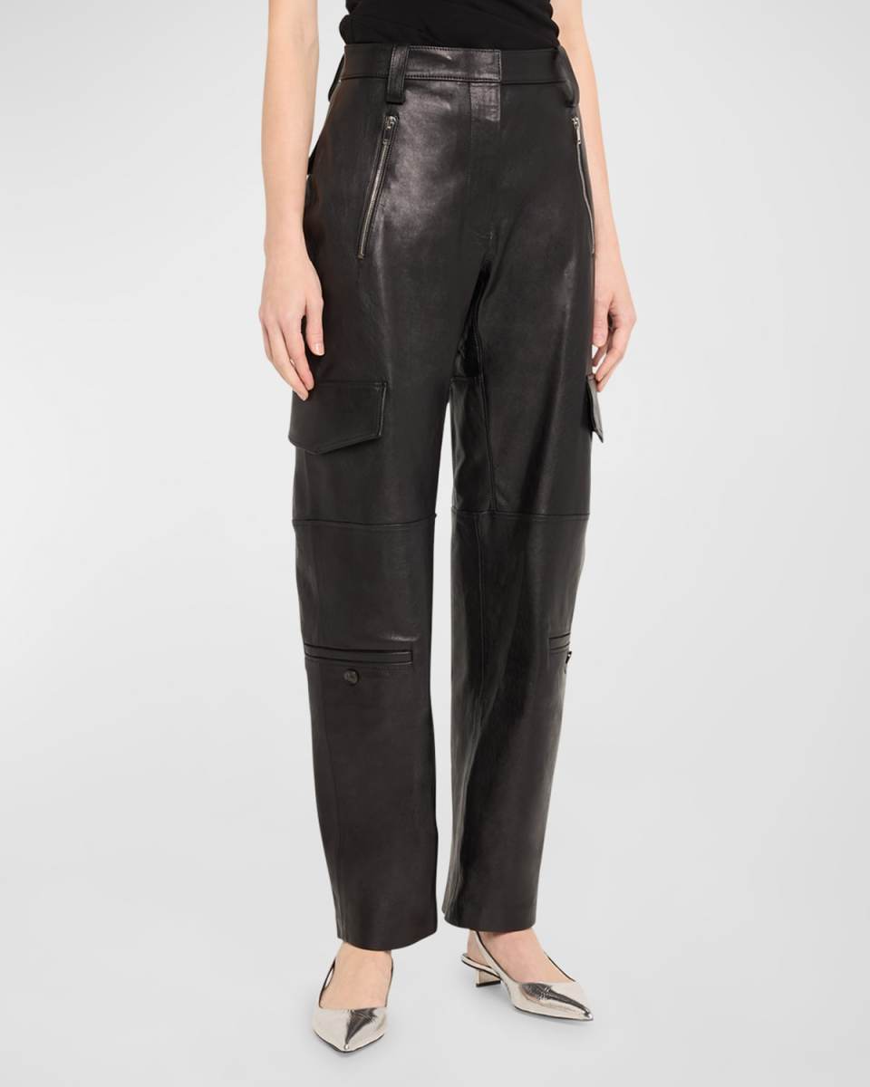 Jackson Leather Cargo Pants