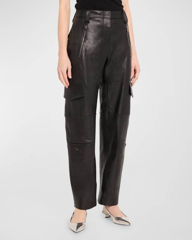 Jackson Leather Cargo Pants
