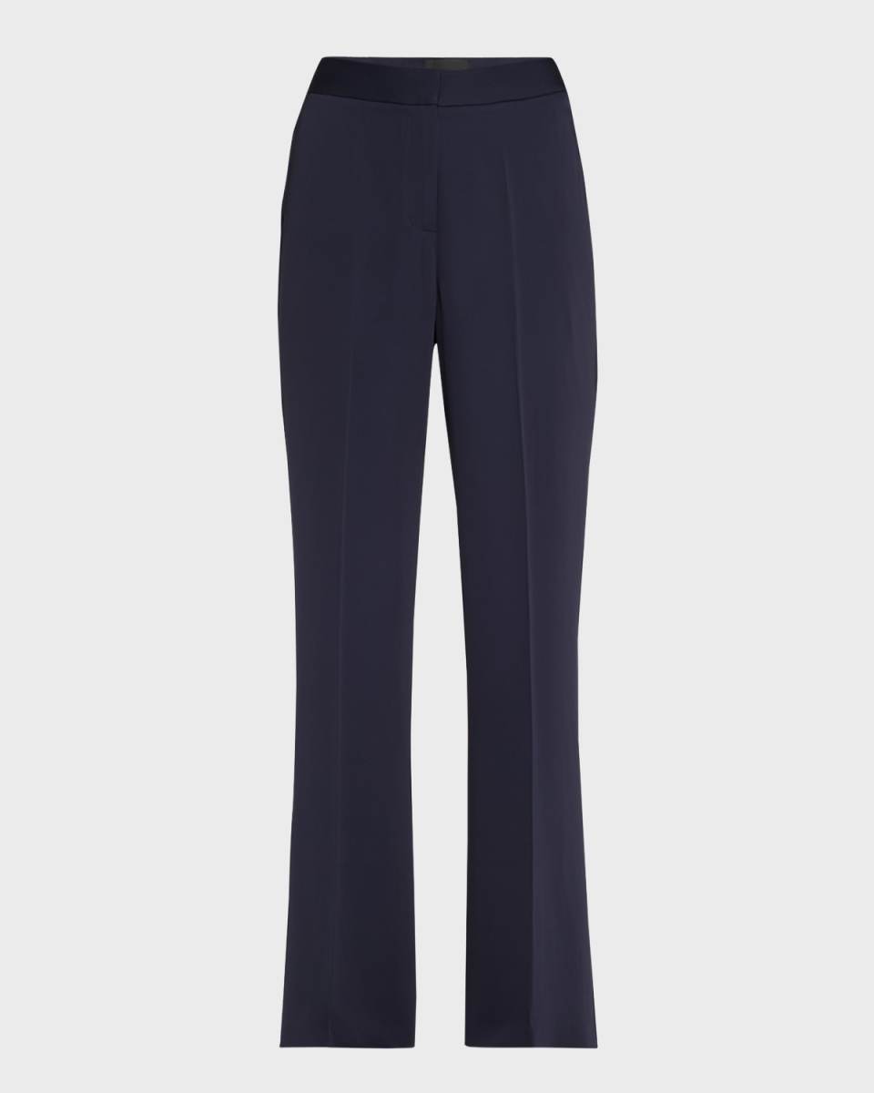 Sonnet Straight-Leg Stretch Viscose Pants