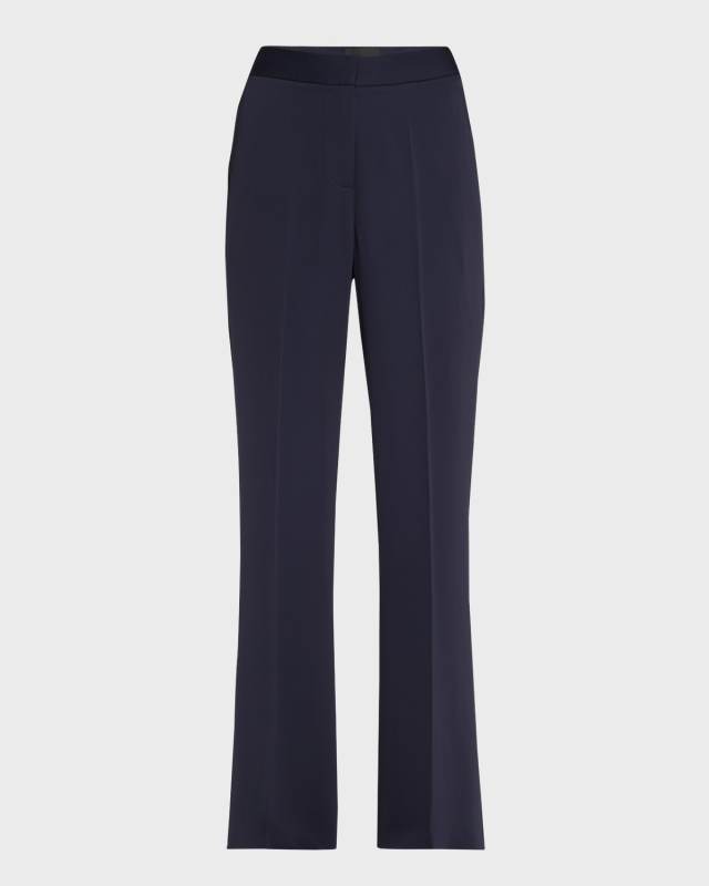 Sonnet Straight-Leg Stretch Viscose Pants