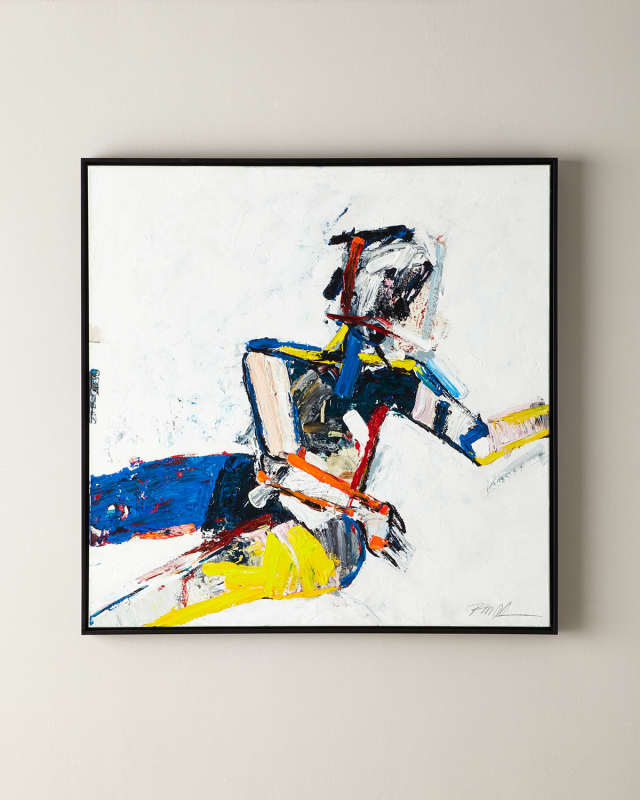 Seated Figure Giclee on Canvas