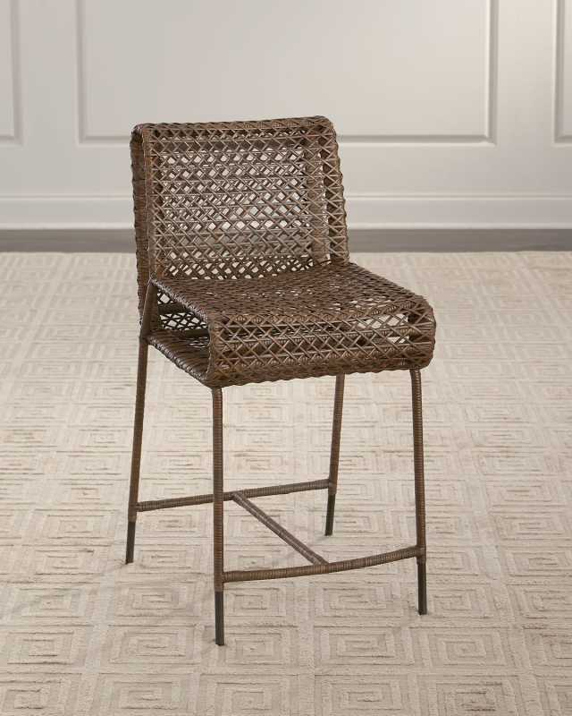 Cameron Rattan Counter Stool, 25"