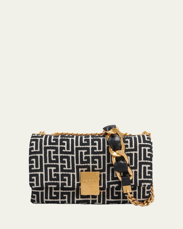 1945 Soft Small Shoulder Bag in Monogram Jacquard