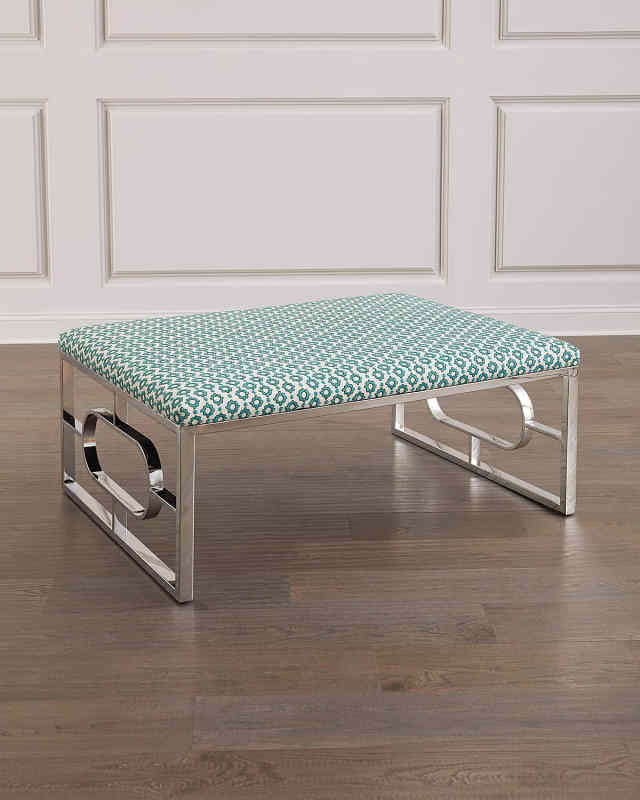Metairie Metal Frame Ottoman