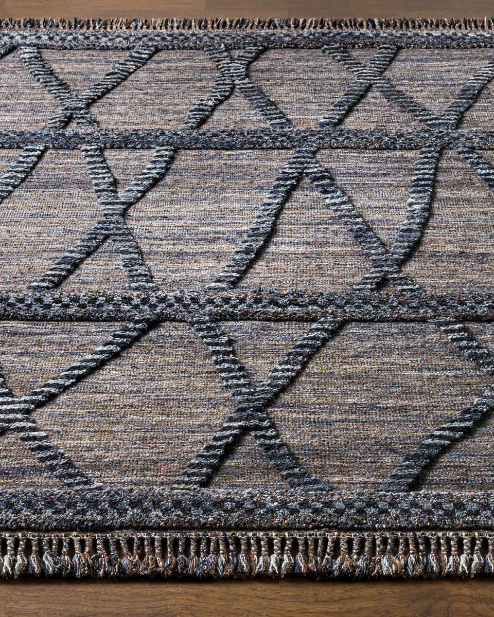 Alissa Noir Hand-Knotted Rug, 9' x 12'