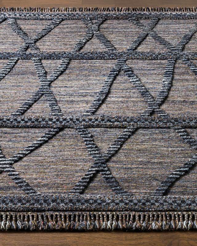 Alissa Noir Hand-Knotted Rug, 9' x 12'