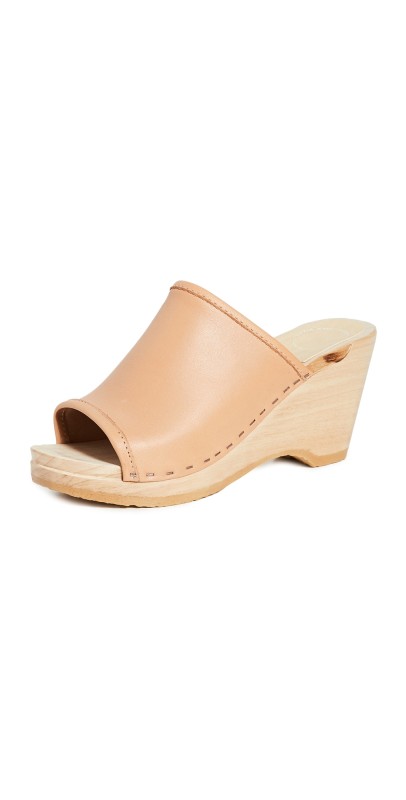 No.6 Daria Wedge Clogs Naked