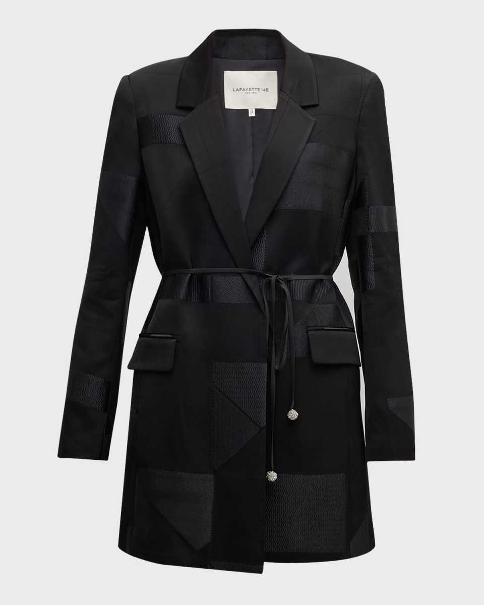 Textured Tie-Waist Blaz