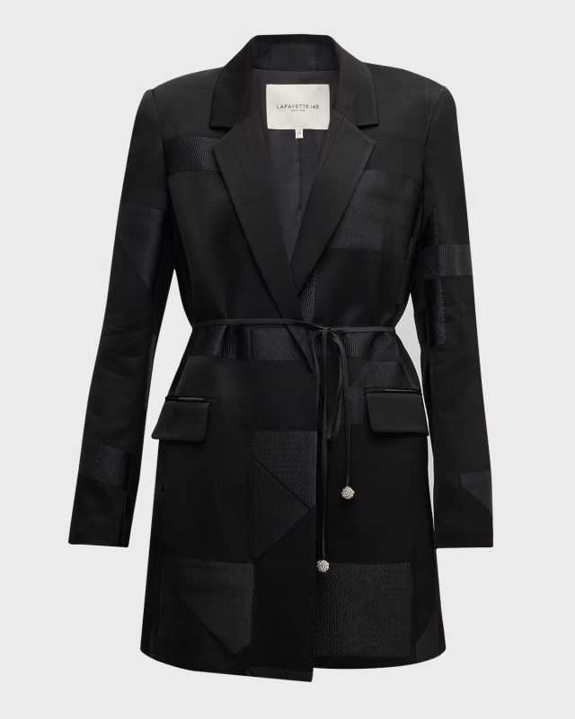 Textured Tie-Waist Blaz