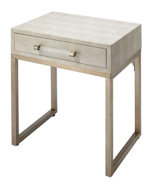 Kian Faux Shagreen Side Tab