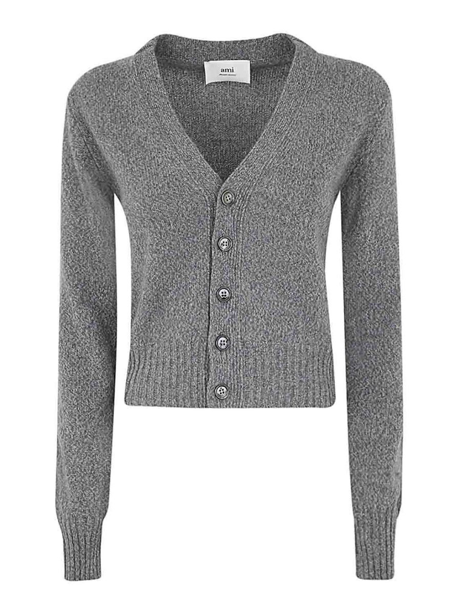 Ami Paris Cardigan - Gris