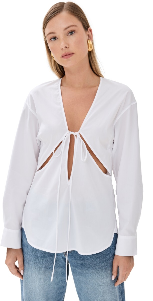 Christopher Esber Triquetra Cotton Shirt White