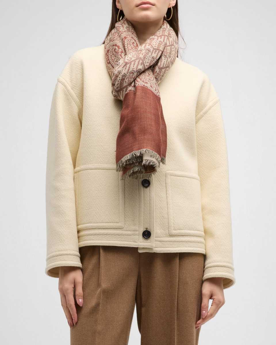 Bayanzag Jacquard Cashmere & Silk Stole