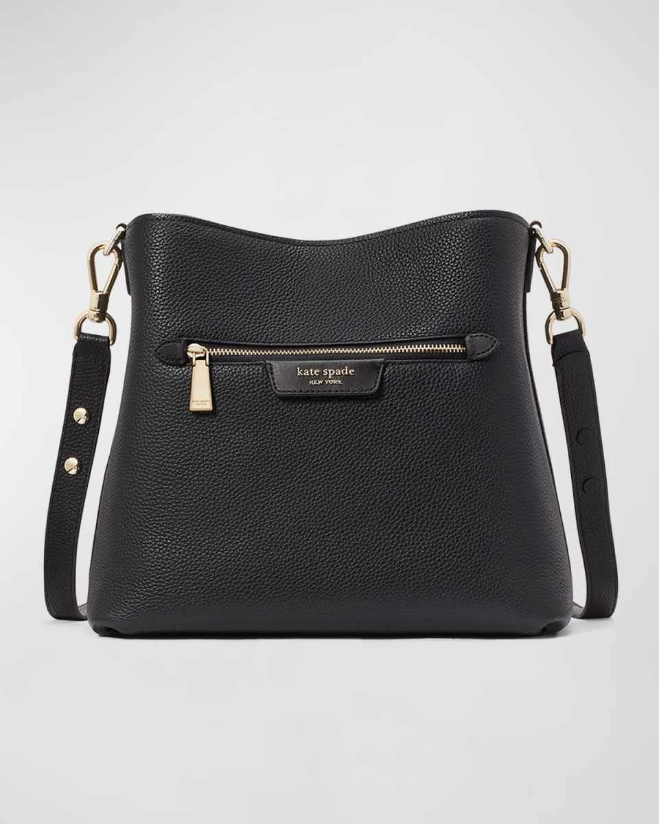 hudson pebbled leather shoulder bag