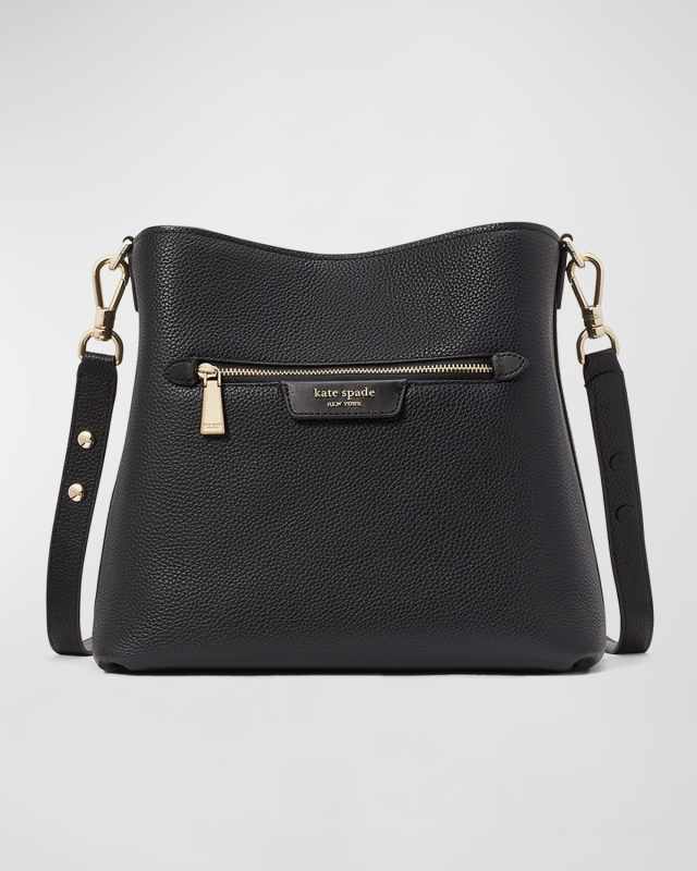 hudson pebbled leather shoulder bag