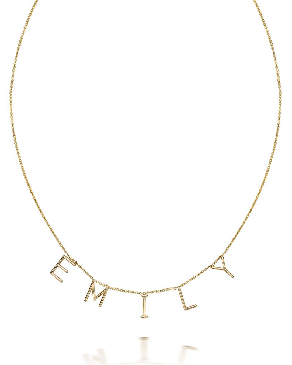 Amelia 14k Gold Initial Pendant Necklace