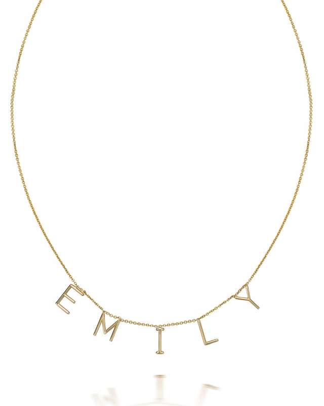 Amelia 14k Gold Initial Pendant Necklace