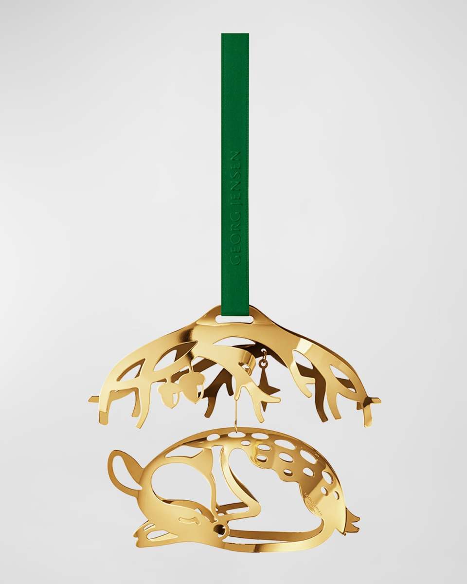 2023 18K Gold-Plated Sleeping Deer Mobile Christmas Ornament