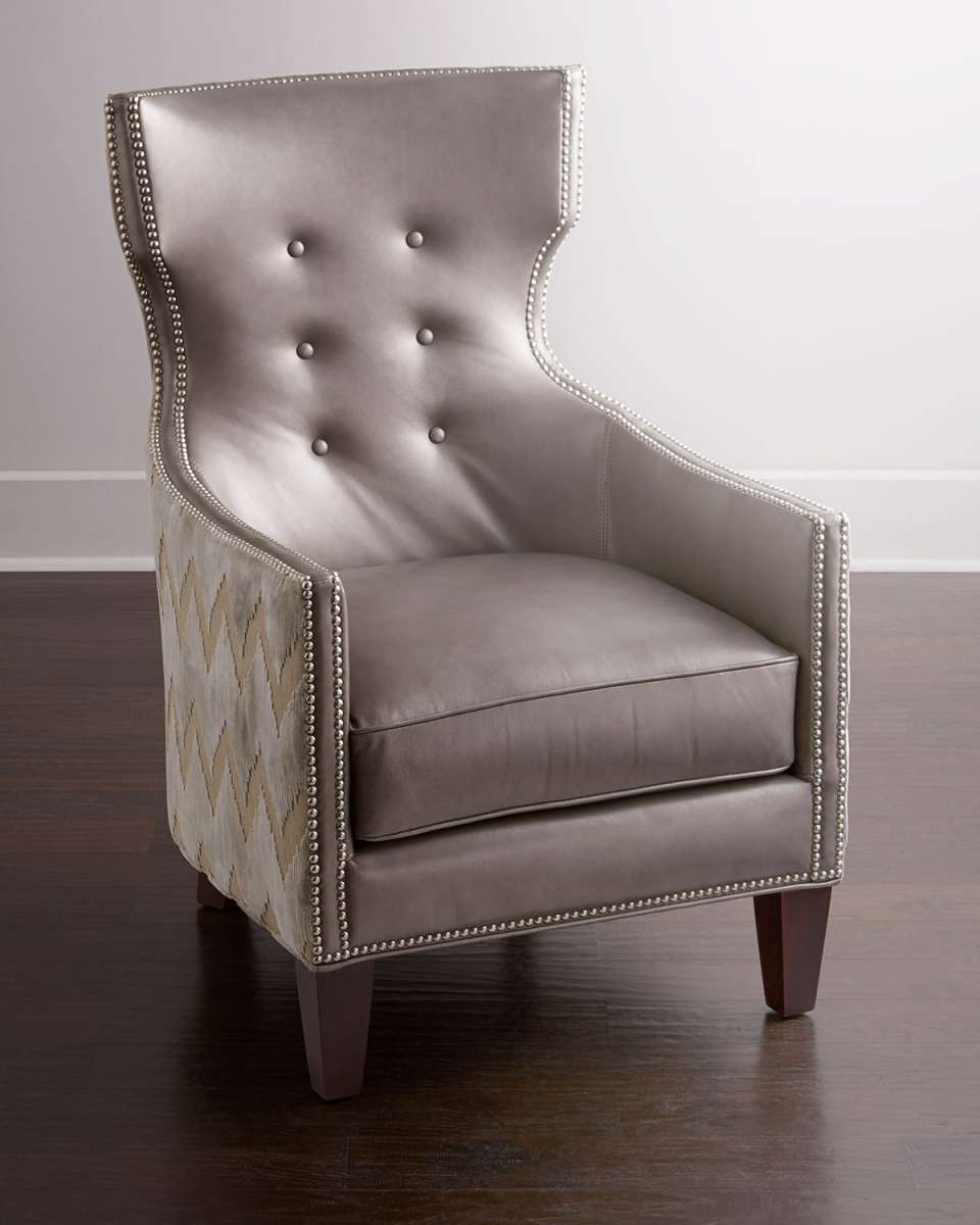 Thomas Chevron Tufted Chair