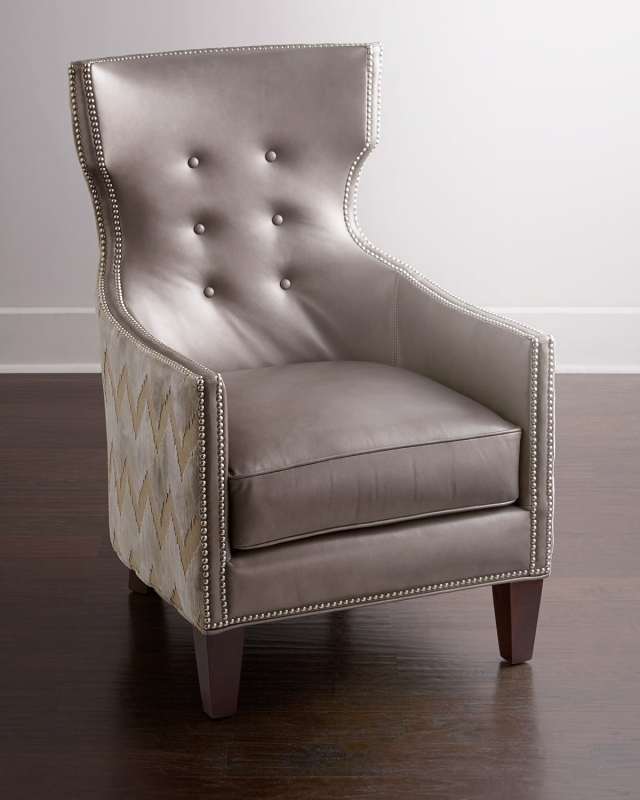 Thomas Chevron Tufted Chair