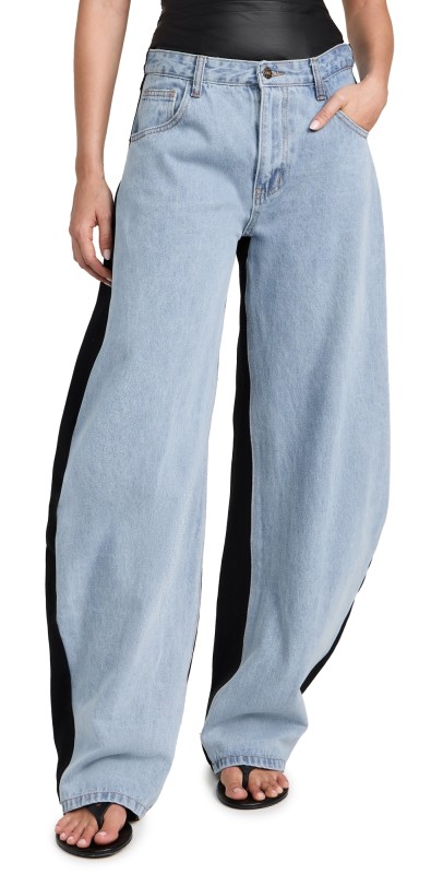 Lioness Horseshoe Jeans Split Blue