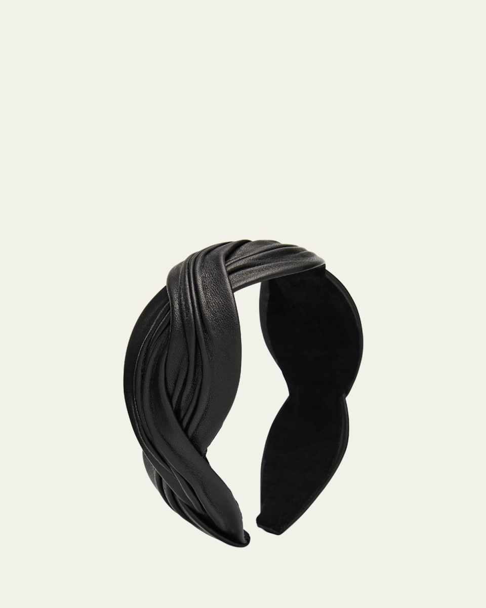 Double Twist Leather Headband