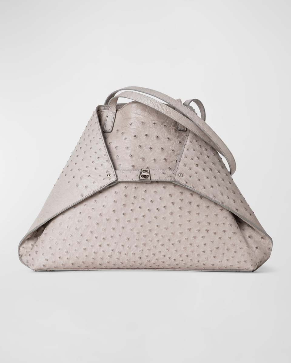 Ai Medium Ostrich Shoulder Bag