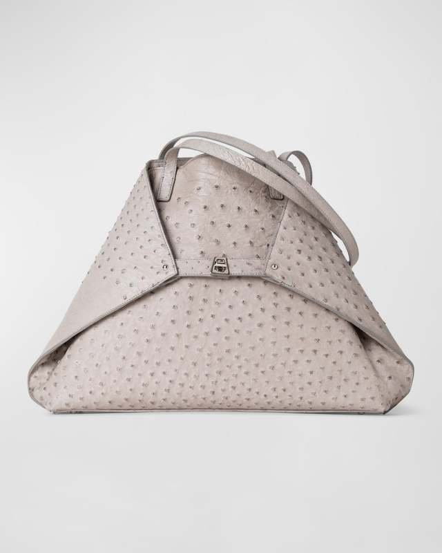 Ai Medium Ostrich Shoulder Bag