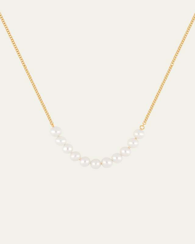 14K Yellow Gold Freshwater Pearl Necklace
